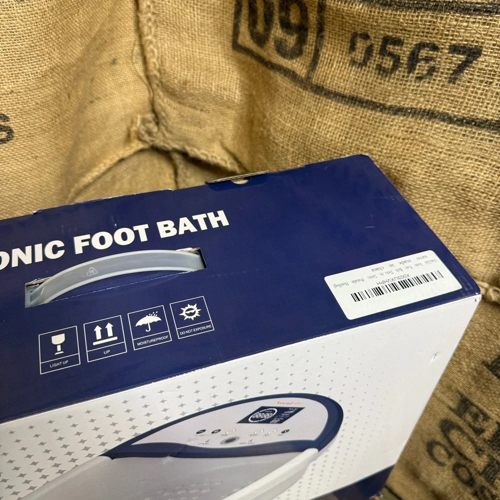 VnioLife Ionic Foot Bath Unisex OS White Blue NEW Detox Spa Personal Treatment